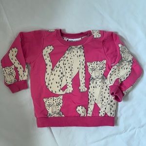 Mini Rodini Wild Cats Sweater size 6 months